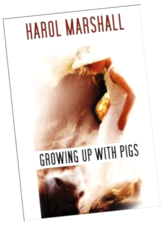 Growing up with Pigs
              angled cover pic